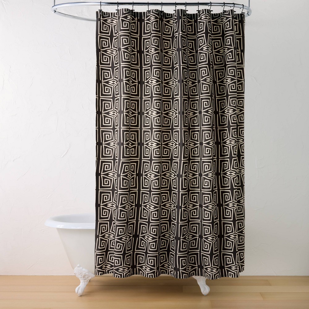 Photos - Shower Curtain 13pc  Bundle with Hooks Black/White - Opalhouse™ designed wi