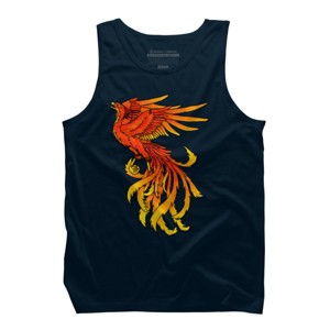 Men's Design By Humans Phoenix By Zeldy Tank Top - 1 of 3