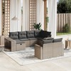 vidaXL Garden Sofa Set Grey PE Rattan Large Modular Garden Sofa Set - 2 of 4