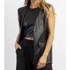 Women's LACI LEATHER HALTER CROP AND VEST SET - CRESCENT - 4 of 4