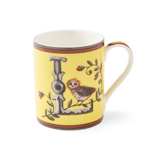 Kit Kemp by Spode 12oz Alphabet Mug, Unique Stylish Monogram, Fine China, Dishwasher Safe, Personalized Initial, Fabulous Mug with Gift Box - 1 of 4