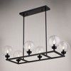 Vaxcel Lander 6 - Light Chandelier in  Matte Black - 4 of 4