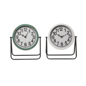 Transpac Metal Clock Set of 2 Everyday Home Decorations - 1 of 1