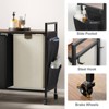 WOWLIVE Laundry Hamper with Wheels and 2 Removable Bags, Laundry Room Storage with Table - 2 of 4