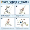 7-in-1 Foldable Baby Tricycle with Adjustable Parent Handle,Toddler Trike with Safety Harness - 2 of 4