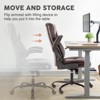 Lyngins Modern High-Back PU Home Office Desk Chair with Flip-up Armrest,Adjustable Swivel Task Chair for Office,Study - 4 of 4