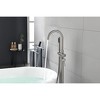 PAGED Floor Mounted Shower Head High Flow Freestanding Tub Filler Faucet with Handheld Shower Head for Bathroom - 3 of 4