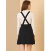 INSPIRE CHIC Women's Adjustable Straps Flared Mini Suspender Skirts - 2 of 4