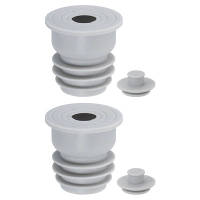 Unique Bargains Silicone Ring Washing Machine Sealing Drain Stoppers 2 Pcs