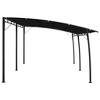 vidaXL Garden Sunshade Awning - Anthracite, Polyester Canopy, Powder-Coated Steel Frame, 236.2"x118.1"x100.4" for Patio and Backyard Shade - 3 of 4