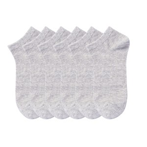 Anna-Kaci Women's 6-Pair Pure Cotton Low Cut Socks Antibacterial Soft Breathable Everyday Comfort Fit - 1 of 4