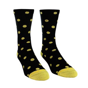 MERGE4 Spidey Black and Gold Polka Dots Unisex Crew Socks - 1 of 4