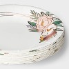 Rose Gold Floral Snack Plate 20ct - Spritz™ - 3 of 3