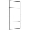 VidaXL Sliding Door ESG Glass and Aluminum 35.4"x80.7" Black - 2 of 4