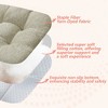 ChicFurnit 2PCS Seat Cushion Square Size Premium Soft Cotton Filling Non Slip Design Comfortable Durable for Living Room, Brown, 17.8"*17.8"*4.4" - 3 of 4
