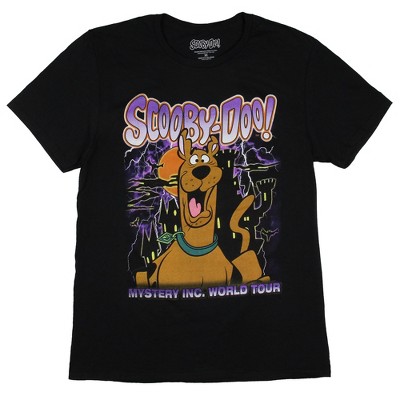 Scooby-Doo Men's Mystery Inc. World Tour Scooby Scary Graphic T-Shirt Adult