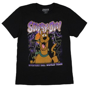 Scooby-Doo Men's Mystery Inc. World Tour Scooby Scary Graphic T-Shirt Adult - 1 of 4