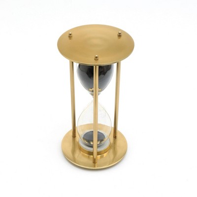 IHOMEADORE 6.25" Gold 3D Timer-Hourglass Christmas Gifts Decor