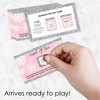 Big Dot of Happiness Pink Winter Wonderland - Holiday Snowflake Birthday Party and Baby Shower Game Scratch Off Cards - 22 Count - 2 of 4
