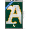 Trends International MLB Oakland Athletics - Logo 25 Framed Wall Poster Prints - 3 of 4