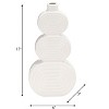 Sagebrook Home Stacked Circle Ceramic Vase - Contemporary Creative Abstract Vase for Home or Office Decorative - 3 of 4