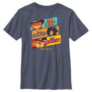 Boy's Puss in Boots: The Last Wish The Cat The Boots The Legend T-Shirt - 1 of 4
