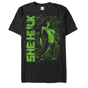 Men's Marvel She-Hulk Bricks T-Shirt - 1 of 4