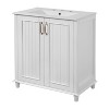 YOOCOZZ 30" Freestanding Bathroom Vanity with Ceramic Sink,Hidden Drawer and Storage Cabinet - 2 of 4