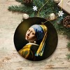 Johannes Vermeer Girl with a Pearl Earring Ceramic Ornament, Famous Painting Souvenir| OrnamentallyYou - image 4 of 4