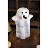 Halloween Ghost Lanterns – Clay, 7.5 Inch Tall, 2 Piece Tabletop Set By kalalou - 4 of 4