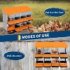 Chicken Nesting Boxes,Metal Chicken Laying Box with with Removable Trays and Roll Out Egg Collection for Chicken Coop,with Metal Bracket - 2 of 4