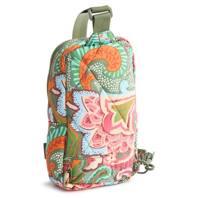 Рюкзаки Vera Bradley Women's Featherweight Small Lorman Sling Backpack Leaf Me Not Paisley — фото 2