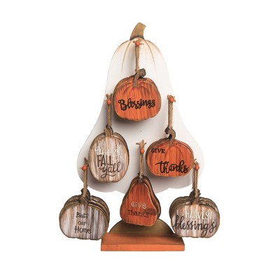 Transpac 22.5 in Multicolor Harvest Gourd Ornaments Display Set of 48 for Fall and Harvest Tree Decor