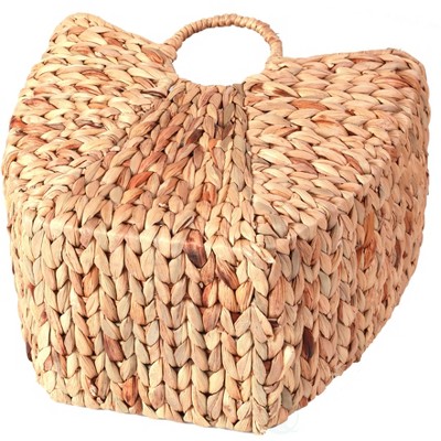 Large Natural Wicker Laundry Basket with Round Handles