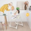Infans Foldable Baby Highchair w/ 360° Rotating Wheels & Height Adjustment - 2 of 4