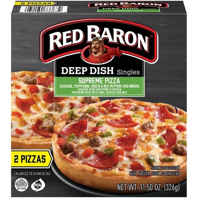 Red Baron Deep Dish Singles Supreme Frozen Pizza - 11.5oz