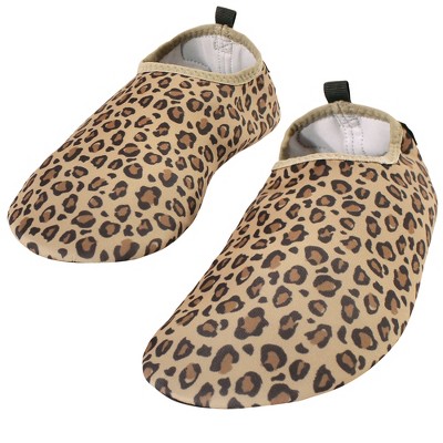 Hudson Baby Kids and Adult Water Shoes for Sports, Yoga, Beach and Outdoors, Leopard