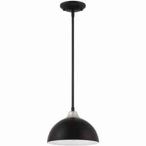 Craftmade Lighting Kahn 1 - Light Pendant in  Midnight/Satin Aluminum - 1 of 4
