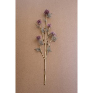 Artificial Purple Flower Spray 33"L – Tall Decorative Botanical Stem, Set of 6 by Kalalou - 1 of 3
