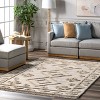 Nuloom Esteri Geometric Cotton Tassel Indoor Area Rug, 4' x 6', Beige - 2 of 4