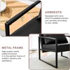NicBex Modern Industrial Sofa, Ergonomic Accent Chair with Brown PU Leather & Metal Frame for Living Room, Bedroom - 4 of 4