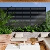SEVOBAL Patio Decorative Screens 6 Piece Plastic Patio Screen with Venetian Flower Design for Yard, Garden, Indoor Spaces, Black, 45.47"*15.75"*72.05" - 4 of 4