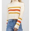 Women's AUBURN STRIPE TURTLENECK SWEATER - PAPERMOON - 4 of 4