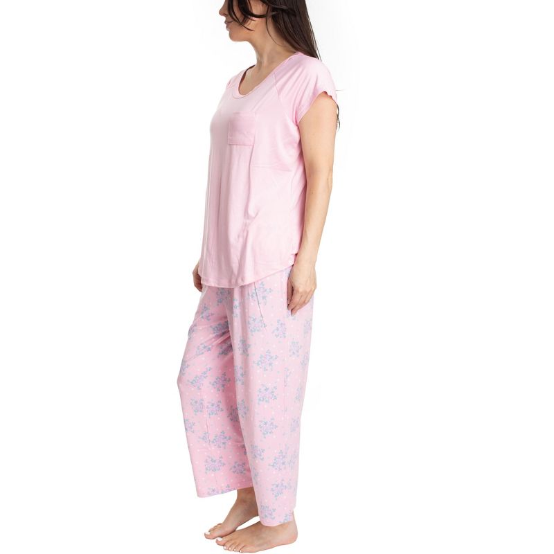 Hanes Womens Sweet Dreams 2 Piece Pajama Set, 2 of 5