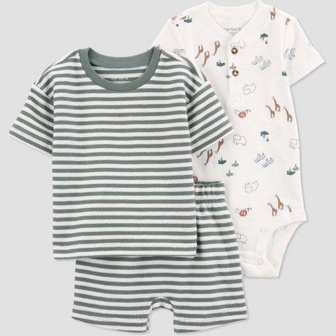 Buy Baby Boy Carter's 2-Piece Striped Bodysuit and Pants Set Online in UAE  (25% Off) - Carter's