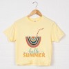 Simply Sage Market Boho Hello Summer Drink Boxy Crop Top - 2 of 4