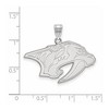 Black Bow Jewelry 14k White Gold Nashville Predators NHL Large Pendant - 2 of 3