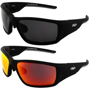 2 Pairs of Global Vision Eyewear Kinetic Safety Motorcycle Glasses - 1 of 4