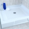 Rubber Non-Slip Square Shower Mat with Microban - Slipx Solutions - 2 of 4