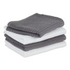 Design Imports Gray Asst Ribbed Terry Dishtowel Set/4 - 3 of 4
